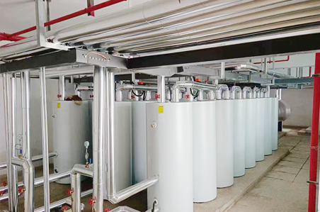 天源迪科合肥基地二期空气能模块承压热水系统