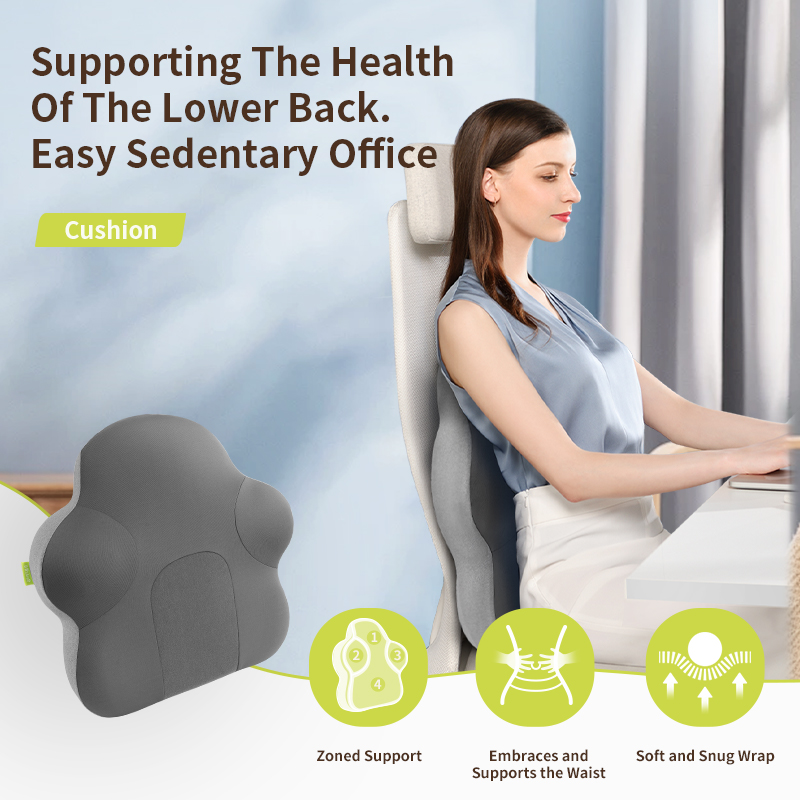 Lumbar Support Cushion for Office Chair, Backrest Pillow for Workstation, Seat Cushion for Long Sitting, Maternity Waist Pillow