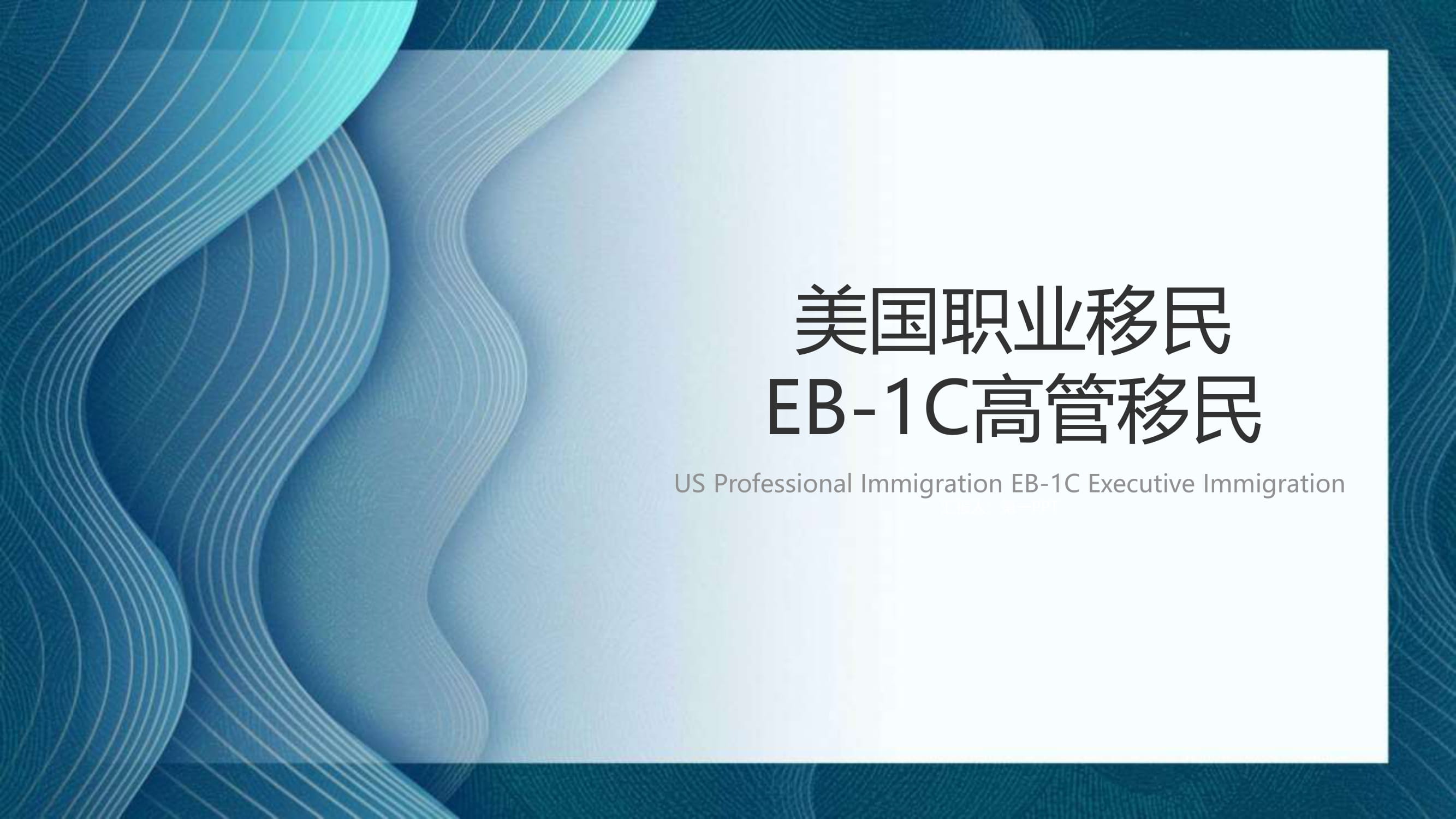 美国EB-1C高管移民