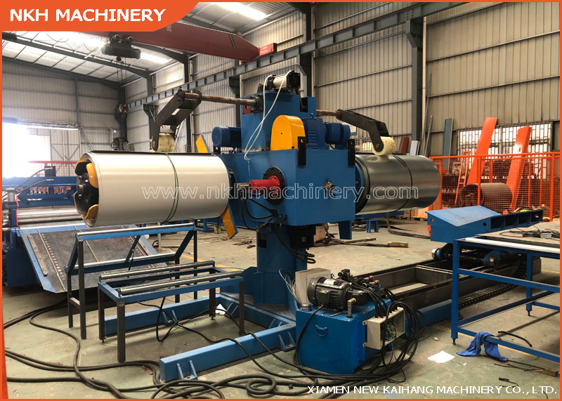 5T×1250mm Twin side & Driven Un-Coiler with Coil car