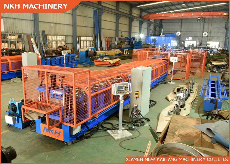 YX210 Roll Forming Machine for Ridge Cap Profile with pre-notch