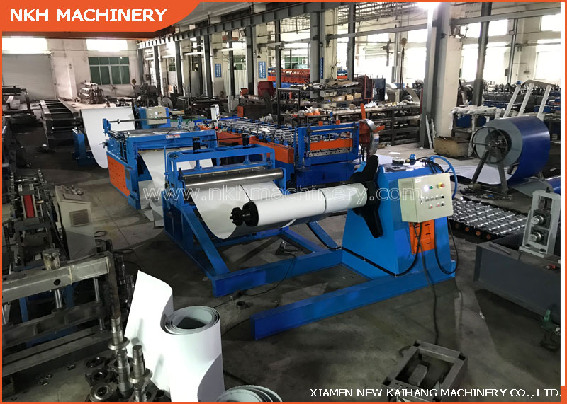 Pre-leveling/slitting/re-coiling line