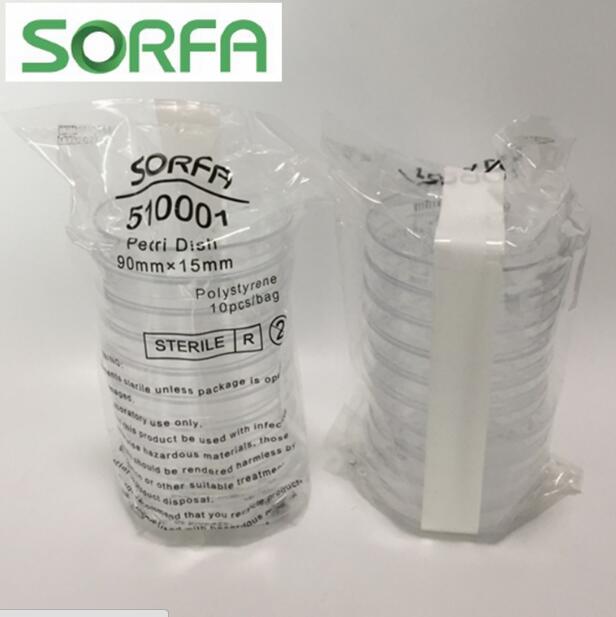 Sorfa 硕华 90mm细菌培养皿 一次性无菌培养皿 500个/箱 货号510001 