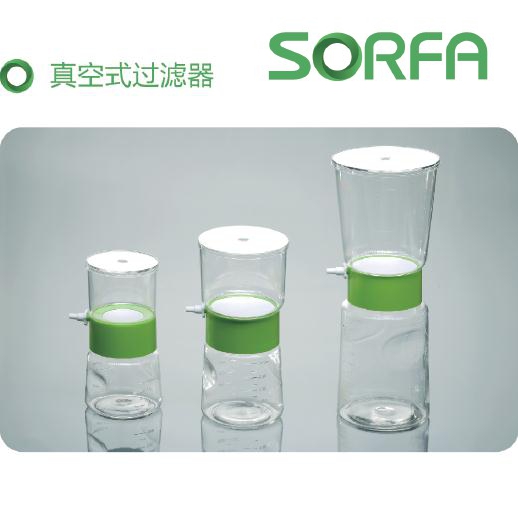 Sorfa 硕华 真空式过滤器,150ml,250ml,500ml,1L,孔径0.22um/0.45um,滤膜PES/Nylon/PVDF