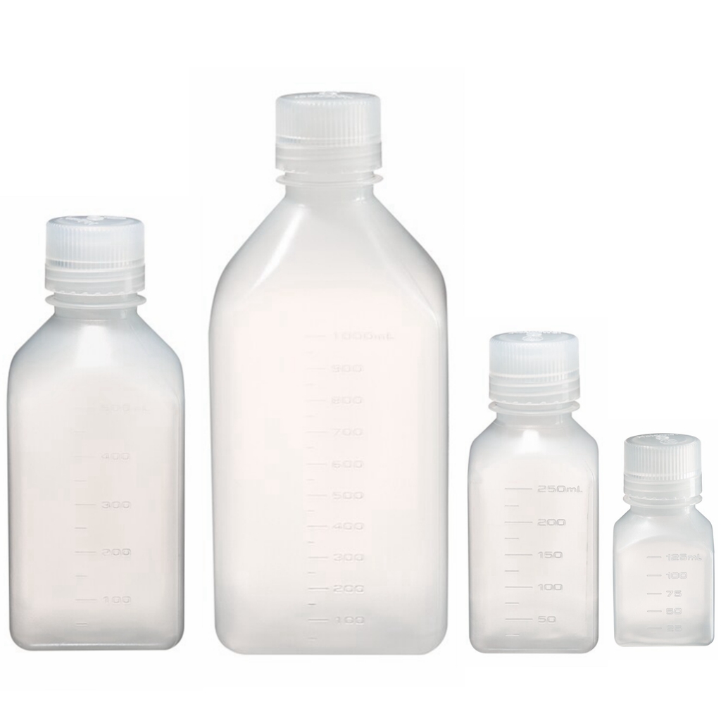 Nalgene 窄口方形瓶 矩形瓶 广口方形瓶 PP/HDPE材质 聚砜稀释瓶