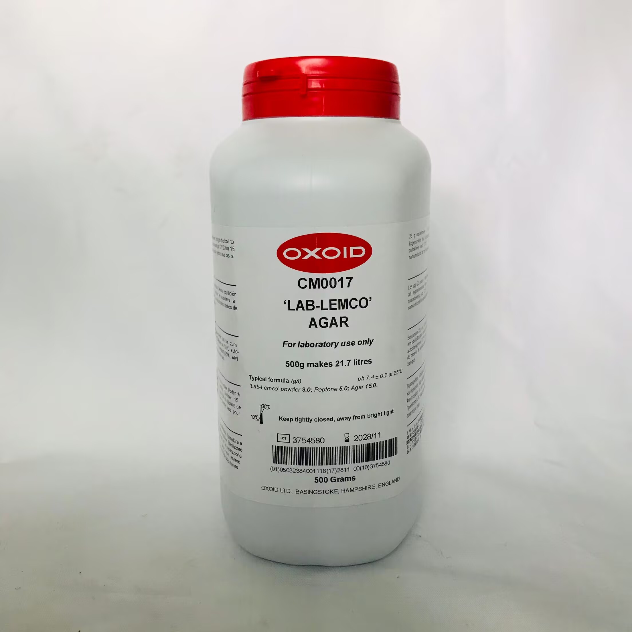 Oxoid 酵母提取物琼脂CM0019B,牛肉膏琼脂CM0017B,牛肉膏肉汤CM0015B