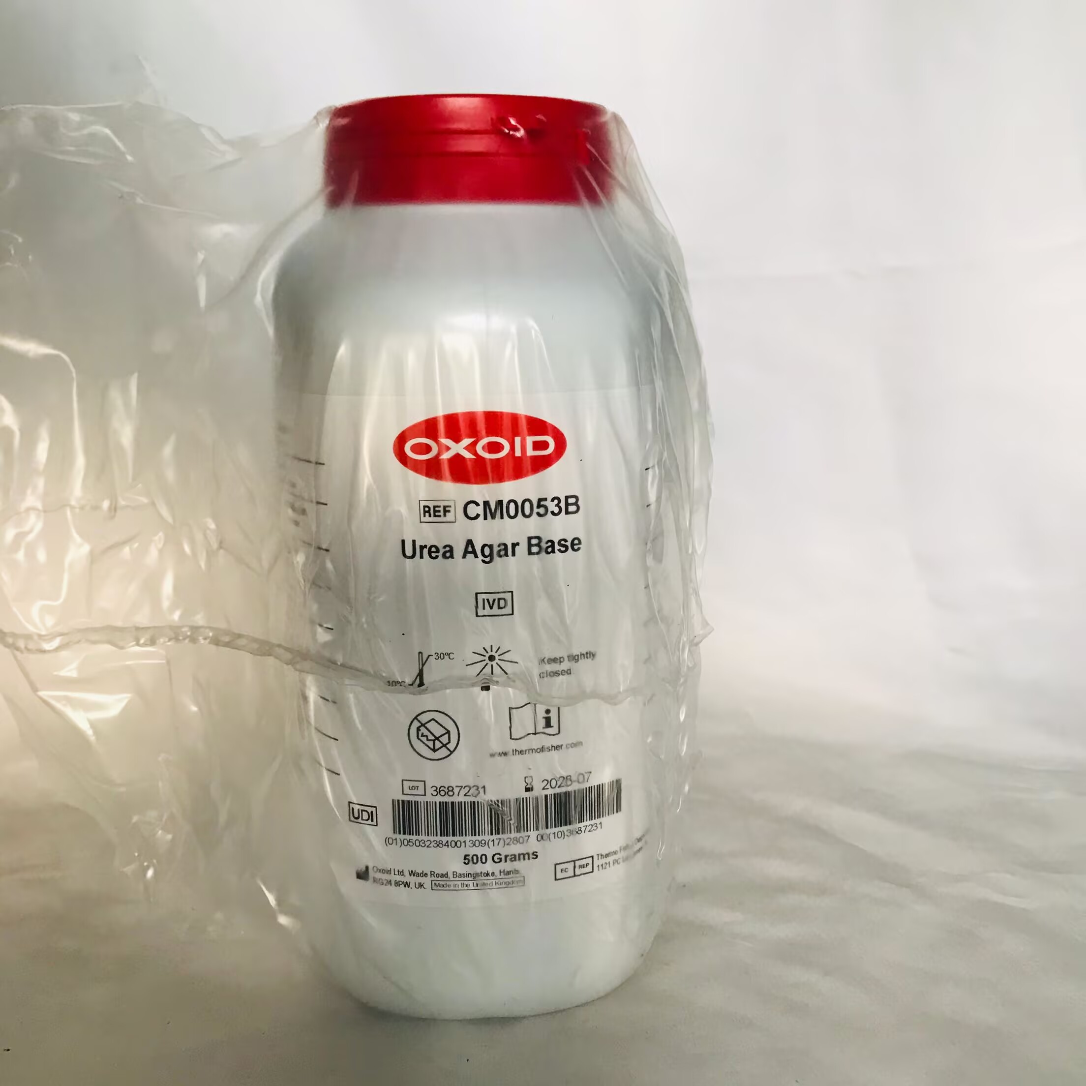 Oxoid 尿素琼脂CM0053B，尿素肉汤CM0071B，​尿素溶液40% SR0020K
