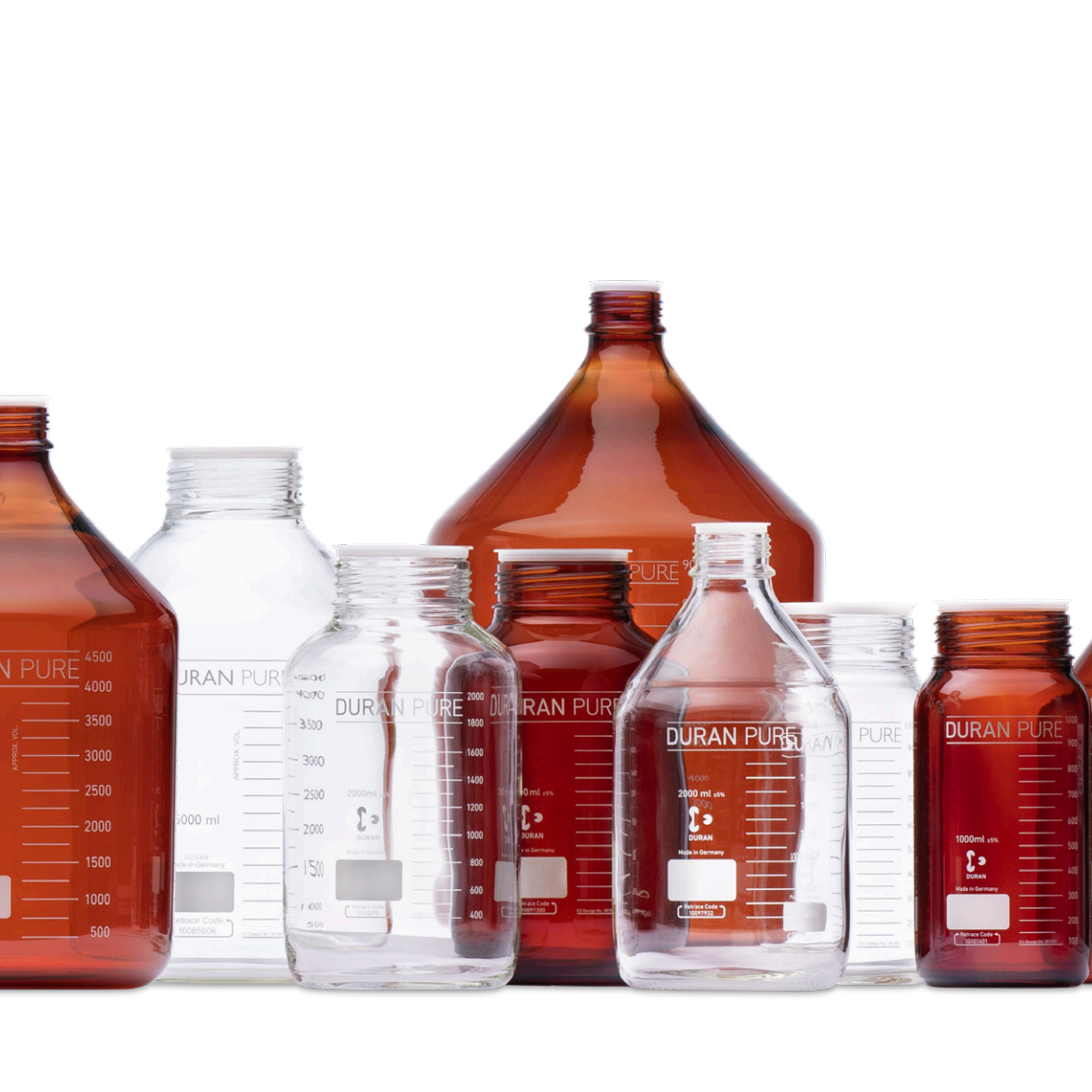 Duran PURE Bottles至臻玻璃瓶,洁净室级别,符合药品包材要求