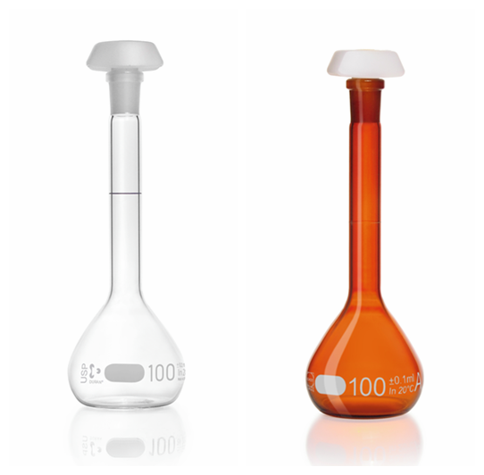 Duran 玻璃容量瓶,棕色容量瓶Volumetric Flask,瓶盖PE材质,A级/B级,原Schott 肖特