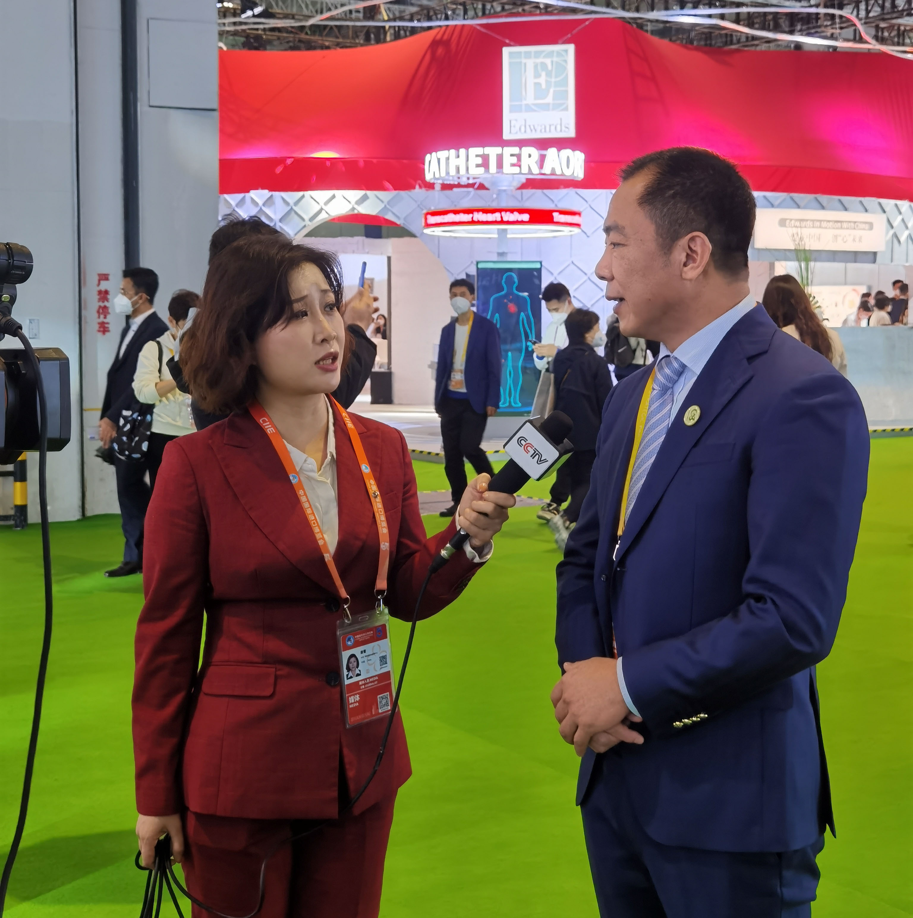 “莱”到进博 | 央视采访Landcent（莱慎）董事长林华利