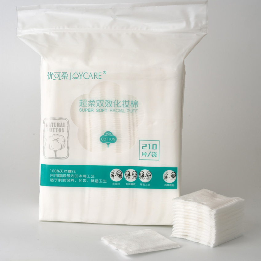Cosmetic Cotton Pad with Sealed Edge and Points