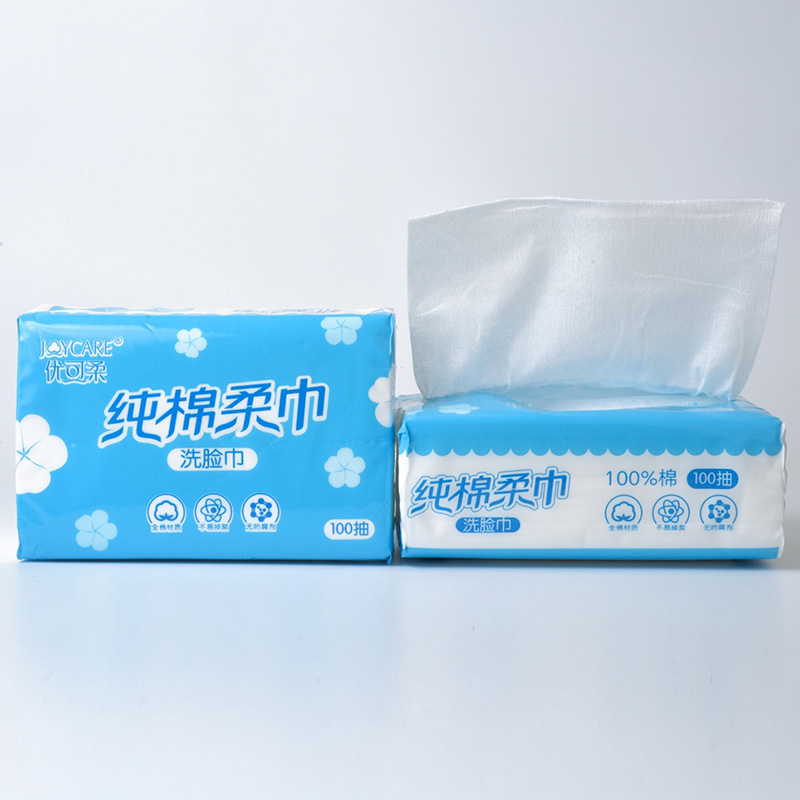 Drawing-out Cotton Tissue in Bag