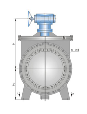 上装式金属硬密封蝶阀