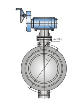 對夾式三維偏心多層次硬密封蝶閥
