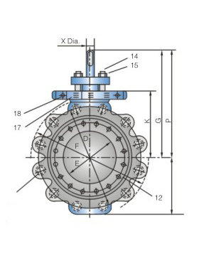高性能对夹式美标蝶阀