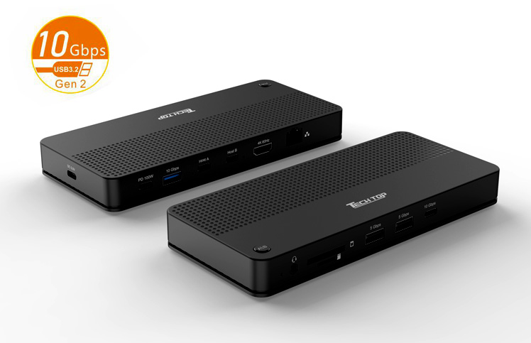 D1077A: USB3.2 Gen2 10Gbps Type-C KVM Docking