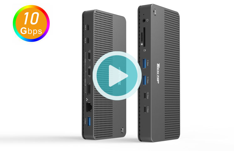 D1103A: Dual-Laptop USB-C KVM Docking Station