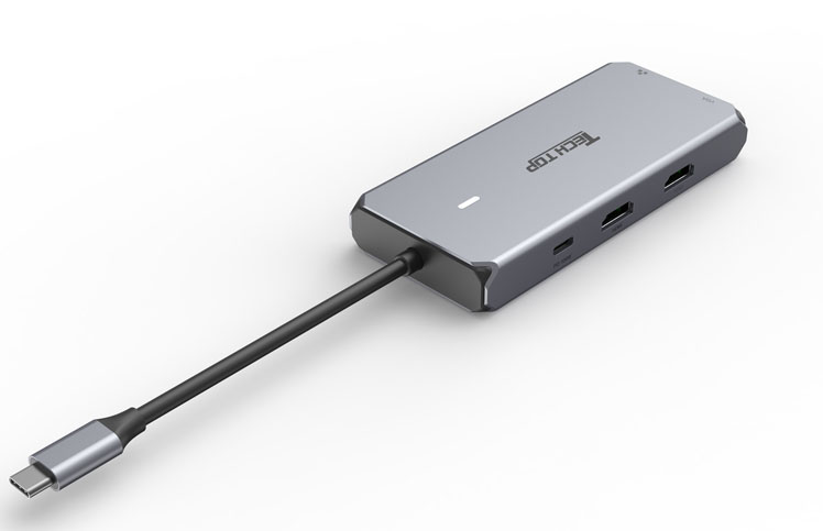 D1129B: USB3.0 Type C 10-IN-1 Multiport Hub