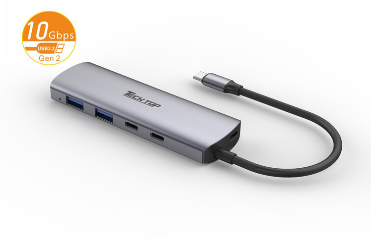 H1112D: USB3.2 Gen2 Type-C to 4-Port HUB (2A+2C)