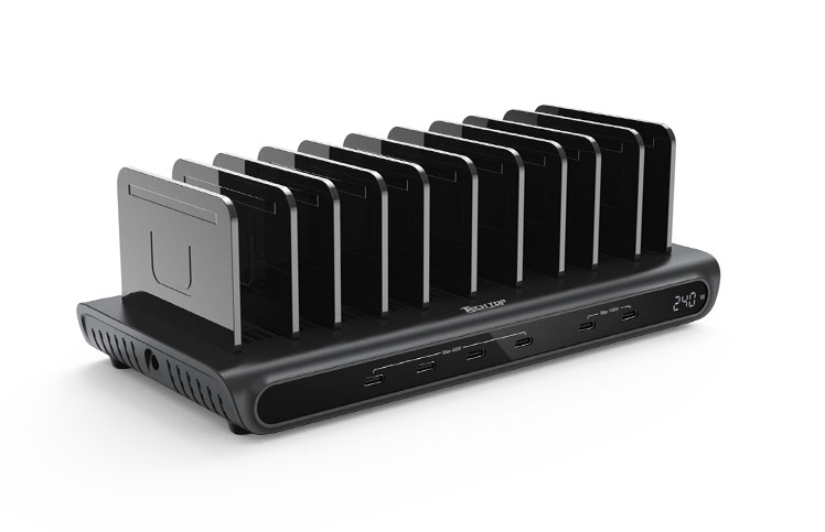 P1230B: 240W 6-Port PD 3.1 Smart Charging Station (6C)