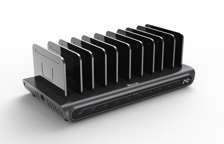 P1230D: 240W 10-Port PD 3.0 Smart Charging Station (10C)