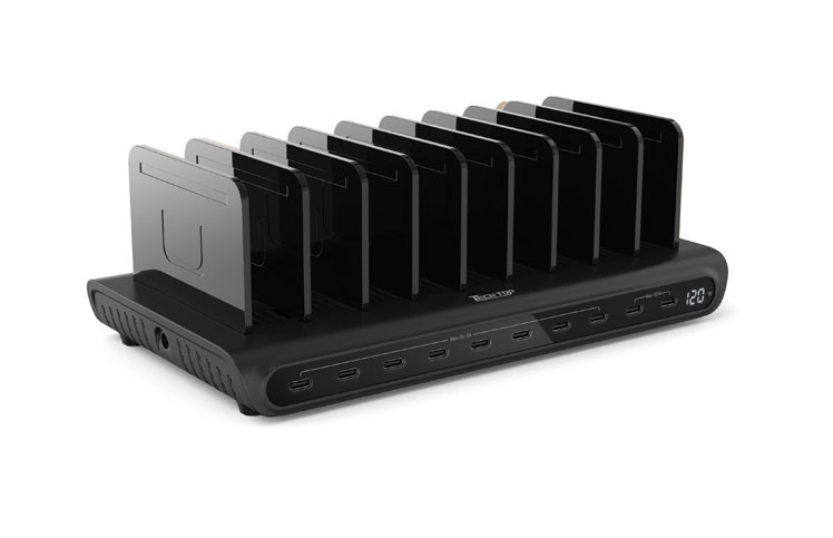 P1230F: 120W 10-Port PD 3.0 Smart Charging Station (10C)