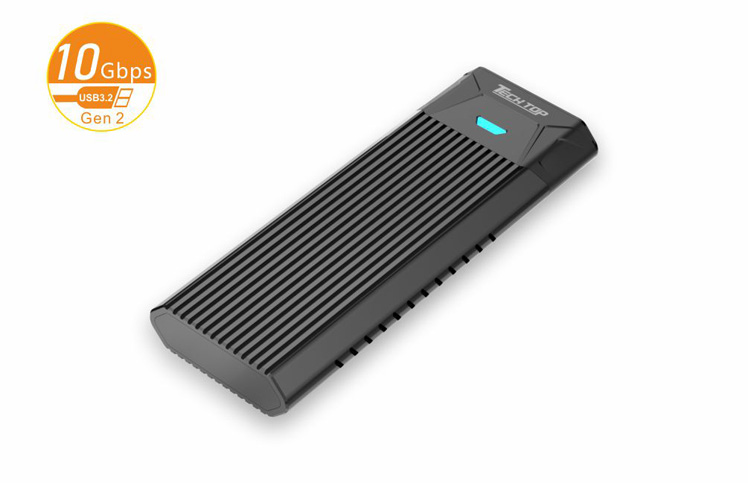 S1203C: USB3.2 Gen2 Type-C to M.2 SSD Support both PCIe/NVMe & SATA6G Aluminum Toolless Enclosure