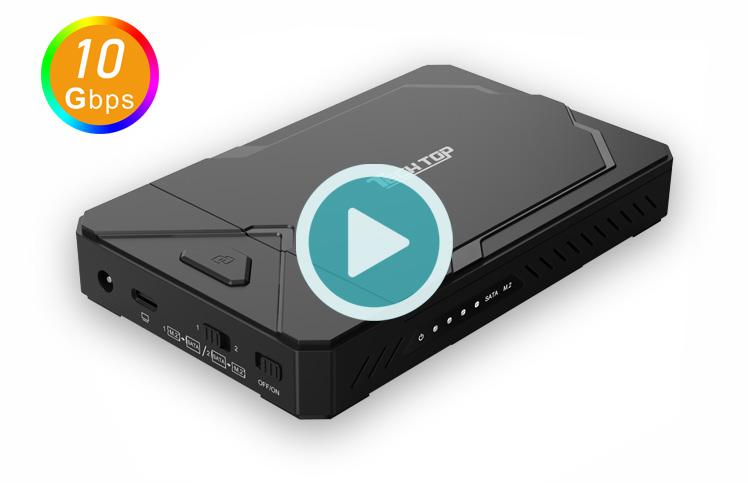 S1229A: USB3.2 10Gbps Type-C Combo Storage Box