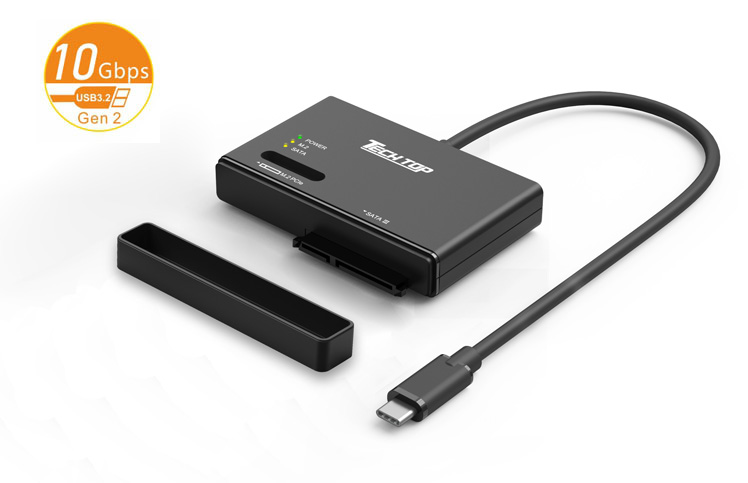 S1232A: USB 10Gbps to M.2 + SATA3 Dual-LUN Adapter