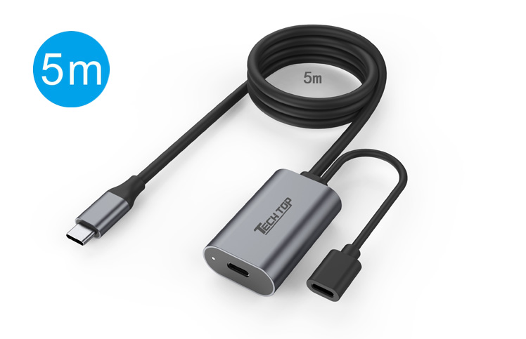 U1331C: 15M USB3.2 5Gbps Active Type C Extension Cable - Aluminum