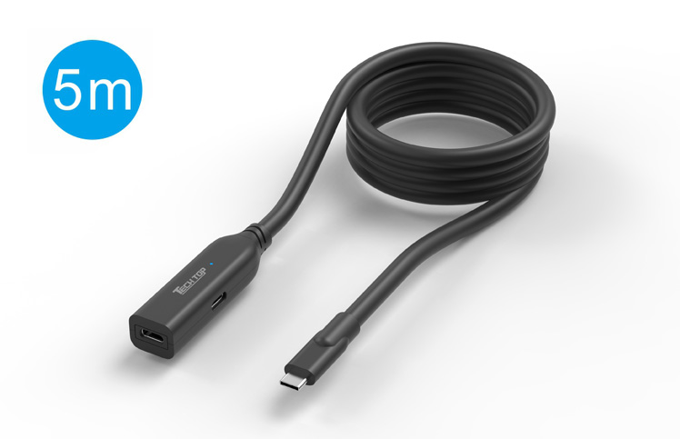 U1335A: 5M USB 10Gbps Type C Male to Type C Female Active Extension Cable