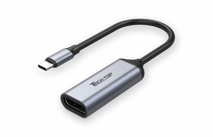 V1415A: Type-C to DP 8K@60Hz Converter, Aluminum Case with 15cm cable