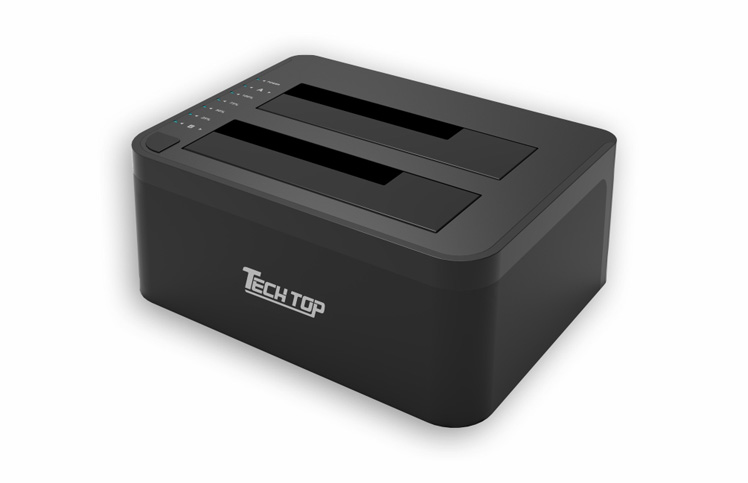 Y-3024A: USB3.0 Type-C to Dual SATA 6G Docking Station with Offline Clone Function