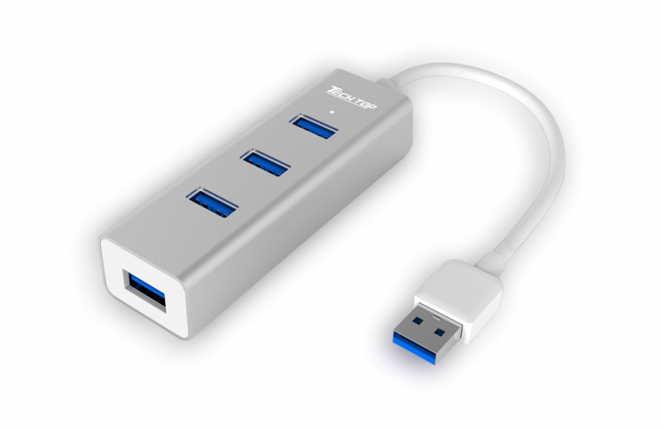Y-3082: USB3.0 4-Port Aluminium HUB