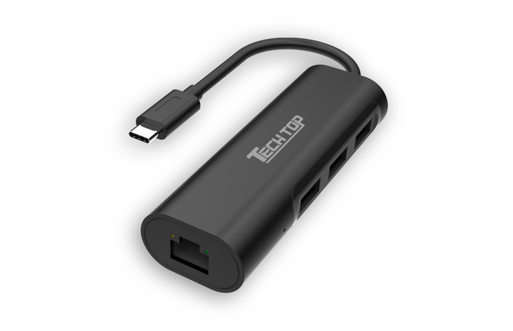 Y-3141: USB3.1 Gen1 Type-C to 3-Port HUB With Gigabit Ethernet