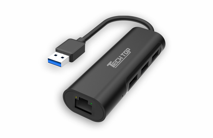 Y-3142: USB3.0 3-Port HUB With Gigabit Ethernet