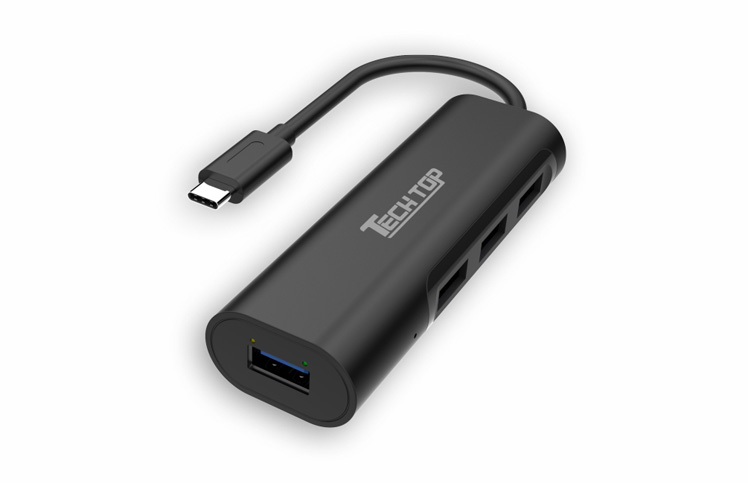 Y-3143: USB3.1 Gen1 Type-C to 4-Port HUB