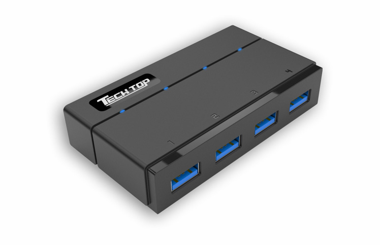Y-HB03001: USB3.0 4-Port Hub with Charging Function