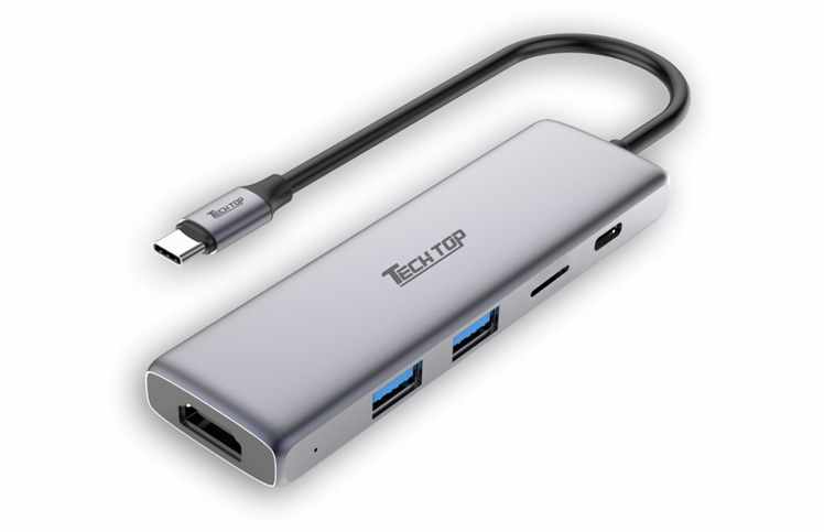 Z-DK09001: USB3.1 Type-C Aluminium Multi-port HUB with Power Delivery