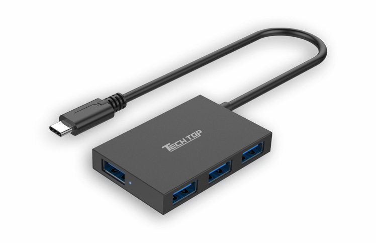Z-3140A: Type-C Ultra Slim 4-Port USB3.0 HUB, Aluminum Case