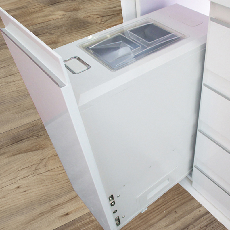 橱柜嵌入式米箱 厨柜大容量抽拉计量双层防虫配blum百隆轨道米桶