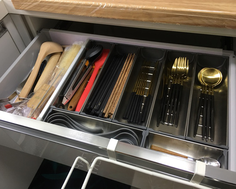 700柜橱柜抽屉分隔盒 衣橱物品分割收纳格 厨房用品分隔件整理盒