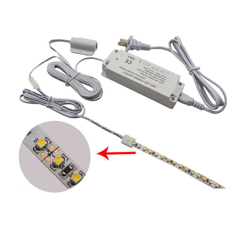 vase shop酒柜吊柜柜底手势感应开关 LED衣柜灯带12V手扫感应开关