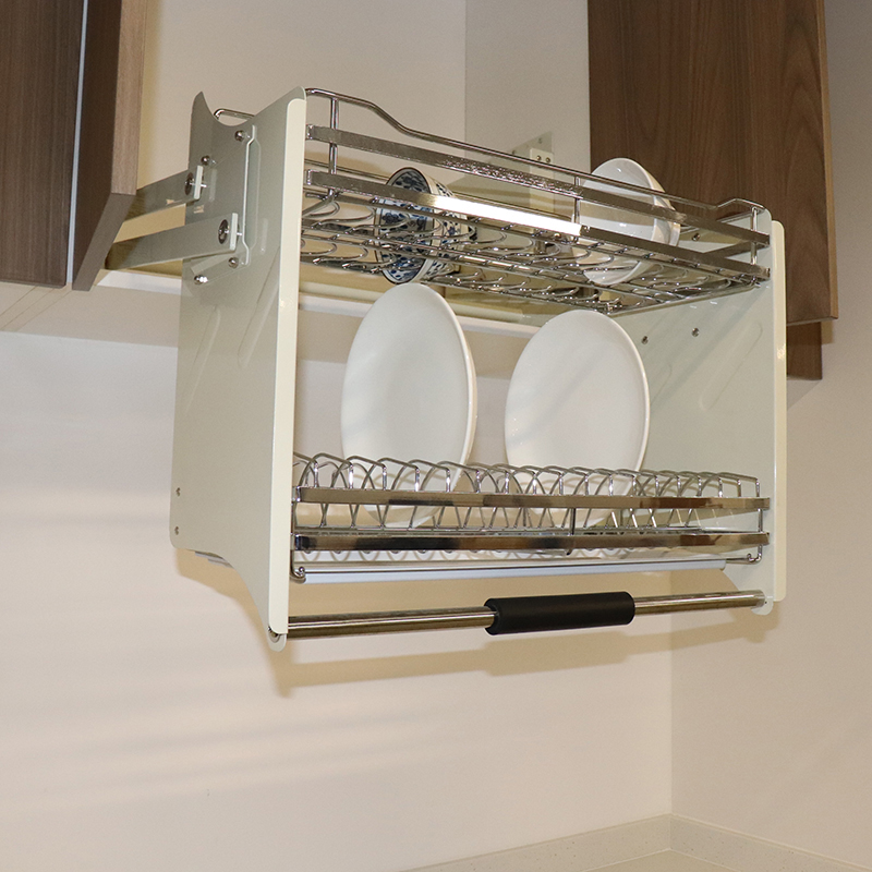 HOFFNUNG厨房吊柜碗碟架升降拉篮收纳得