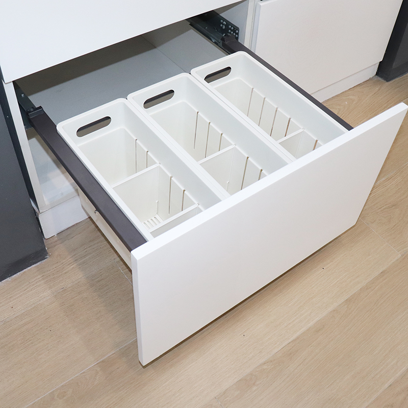 自循环分类沥水拉篮抽屉水果蔬菜收纳储整理篮塑料抽拉通风收纳桶