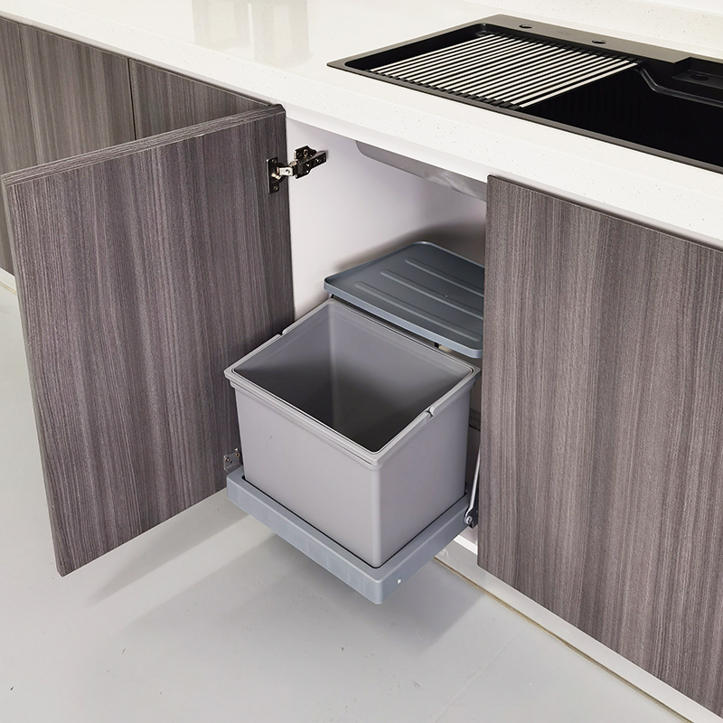 HOFFNUNG橱柜厨柜水槽柜开门连门垃圾桶柜内方形分类垃圾筒