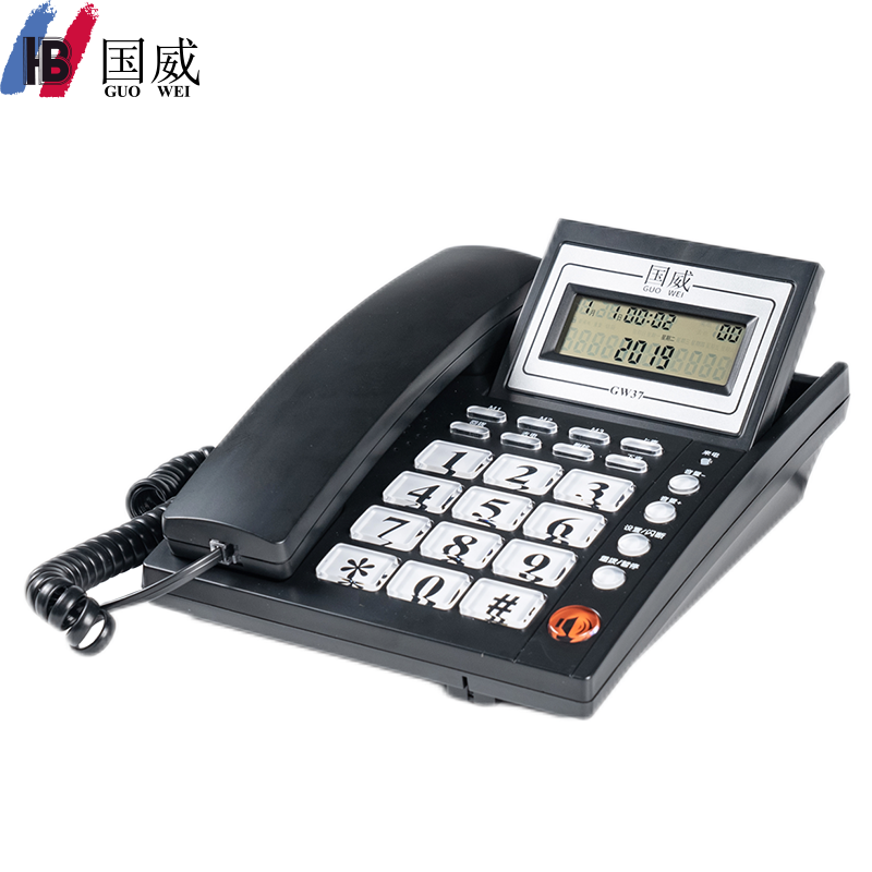 国威GW37型黑色电话机图片 国威GW37型黑色电话机图片