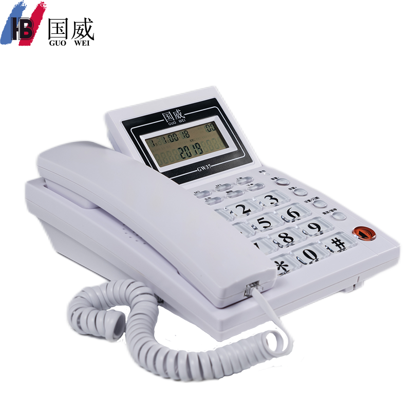 国威GW37型白色电话机图片