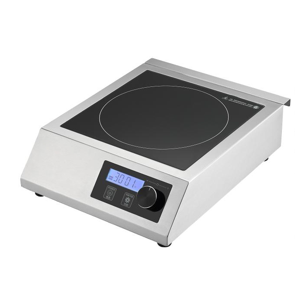 3500W 商用电磁炉 台式平炉触摸+旋钮款 LED蓝光液晶显示