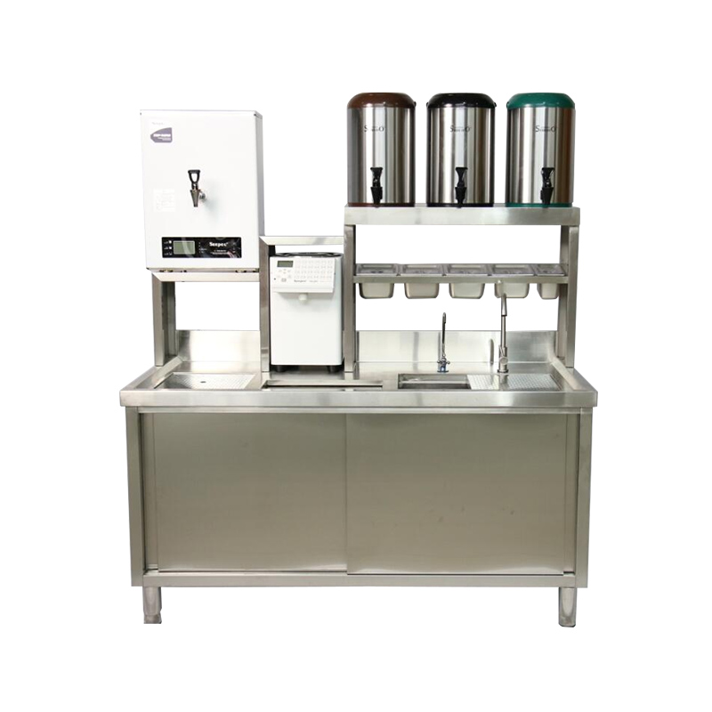 奶茶店雪克台 1.5 米移门雪克台 奶茶吧台定制